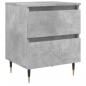 Preview: Nachttisch Betongrau 40x35x50 cm Holzwerkstoff