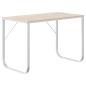 Preview: Computertisch Weiß und Eiche-Optik 110x60x73 cm Holzwerkstoff