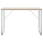 Preview: Computertisch Weiß und Eiche-Optik 110x60x73 cm Holzwerkstoff