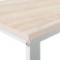 Preview: Computertisch Weiß und Eiche-Optik 110x60x73 cm Holzwerkstoff