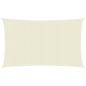 Preview: ARDEBO.de - Sonnensegel 160 g/m² Creme 5x7 m HDPE