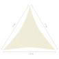 Preview: Sonnensegel 160 g/m² Cremeweiß 5x7x7 m HDPE