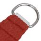 Preview: Sonnensegel 160 g/m² Rot 4/5x4 m HDPE