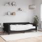 Preview: ARDEBO.de - Tagesbett mit Matratze Schwarz 100x200 cm Stoff