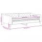 Preview: Tagesbett mit Matratze Schwarz 100x200 cm Stoff