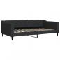 Preview: Tagesbett mit Matratze Schwarz 100x200 cm Stoff