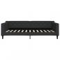 Preview: Tagesbett mit Matratze Schwarz 100x200 cm Stoff
