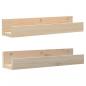 Preview: Wandregale 2 Stk. 50x12x9 cm Massivholz Kiefer