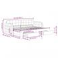Preview: Tagesbett Ausziehbar mit Schubladen Gelb 80x200 cm Samt