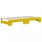 Preview: Tagesbett Ausziehbar mit Schubladen Gelb 80x200 cm Samt