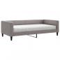 Preview: Tagesbett mit Matratze Taupe 100x200 cm Stoff