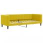 Preview: Tagesbett mit Matratze Gelb 80x200 cm Samt