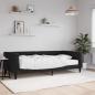 Preview: ARDEBO.de - Tagesbett mit Matratze Schwarz 100x200 cm Samt