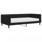 Preview: Tagesbett mit Matratze Schwarz 100x200 cm Samt