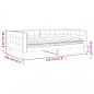 Preview: Tagesbett mit Matratze Schwarz 100x200 cm Samt
