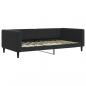 Preview: Tagesbett mit Matratze Schwarz 100x200 cm Samt