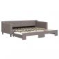 Preview: Tagesbett Ausziehbar Taupe 90x200 cm Stoff