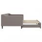 Preview: Tagesbett Ausziehbar Taupe 90x200 cm Stoff