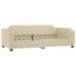 Preview: Tagesbett Ausziehbar mit Matratzen Creme 100x200 cm Stoff
