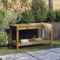 Preview: ARDEBO.de - Gartenbank 82,5x35x45 cm Imprägniertes Kiefernholz