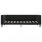 Preview: Tagesbett Schwarz 90x190 cm Samt