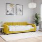 Preview: ARDEBO.de - Tagesbett Gelb 90x200 cm Samt