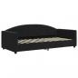 Preview: Tagesbett Schwarz 90x190 cm Samt