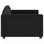 Preview: Tagesbett Schwarz 90x190 cm Samt
