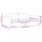 Preview: Tagesbett Schwarz 90x190 cm Samt