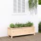 Preview: ARDEBO.de - Hochbeet 119,5x40x39 cm Massivholz Kiefer