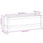 Preview: Hochbeet 119,5x40x39 cm Massivholz Kiefer