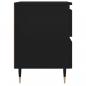 Preview: Nachttische 2 Stk. Schwarz 40x35x50 cm Holzwerkstoff