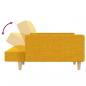 Preview: Schlafsofa 2-Sitzer mit 2 Kissen Gelb Stoff