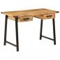 Preview: ARDEBO.de - Schreibtisch mit Schubladen 105x55x70 cm Massivholz Mango Eisen