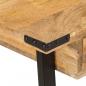 Preview: Schreibtisch mit Schubladen 105x55x70 cm Massivholz Mango Eisen