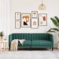 Preview: Sofa 2-Sitzer Dunkelgrün Stoff