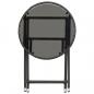 Preview: 3-tlg. Bistro-Set Poly-Rattan und Hartglas Schwarz