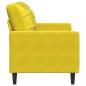 Preview: 2-Sitzer-Sofa Gelb 120 cm Samt