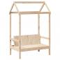 Preview: Tagesbett Set mit Dach 90x190 cm Massivholz Kiefer