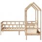 Preview: Tagesbett Set mit Dach 90x190 cm Massivholz Kiefer