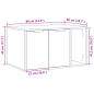Preview: Katzenklo Altholz-Optik 80x50x45 cm Holzwerkstoff