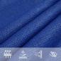 Preview: Sonnensegel 160 g/m² Dreieckig Blau 5x6x6 m HDPE