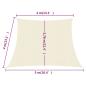 Preview: Sonnensegel 160 g/m² Creme 4/5x4 m HDPE