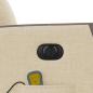 Preview: Massagesessel Elektrisch Creme Stoff