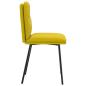 Preview: Esszimmerstühle 6 Stk. Gelb Samt