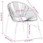 Preview: Gartenstuhl in Ei-Form Schwarz und Gelb Poly Rattan