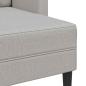 Preview: 2-Sitzer-Sofa mit Chaiselongue L-Form Wolkengrau 125 cm Stoff