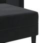 Preview: 2-Sitzer-Sofa mit Chaiselongue L-Form Schwarz 125 cm Samt