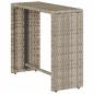 Preview: 5tlg. Garten-Sofagarnitur Kissen Stapelbar Hellgrau Poly Rattan