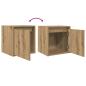 Preview: Wand-Nachttisch Artisan-Eiche 38x34x40 cm